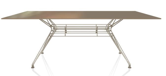 BONTEMPI - Outdoorový stůl SANDER, 200/205x106 cm - 