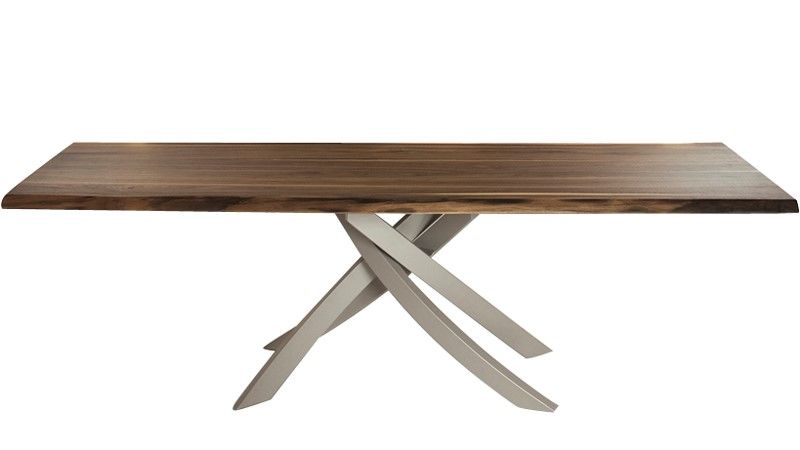 BONTEMPI - Stůl ARTISTICO dřevěný, 200/250x106 cm - 