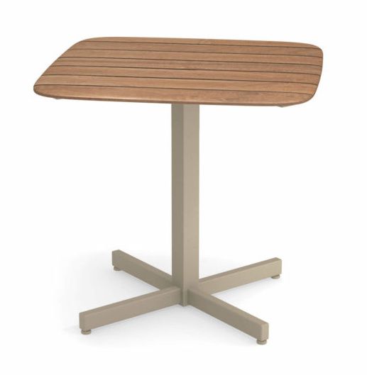 EMU - Stůl SHINE s dřevěnou deskou - 