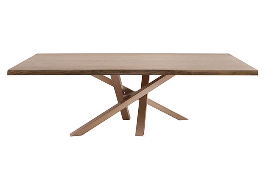 RIFLESSI - Stůl SHANGAI se dřevěnou deskou (50mm) - 