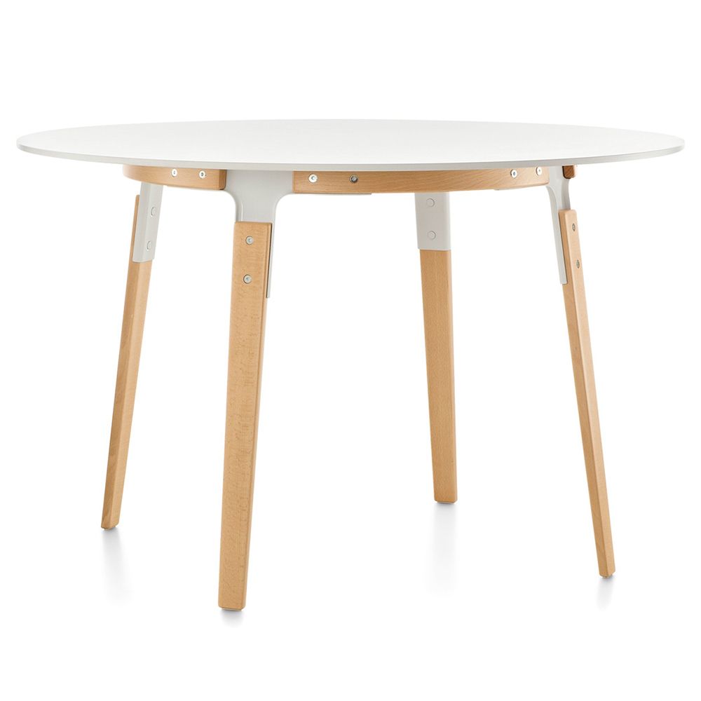 Magis jídelní stoly Steelwood Table Round - DESIGNPROPAGANDA