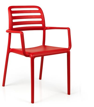 NARDI GARDEN - Židle COSTA červená - 