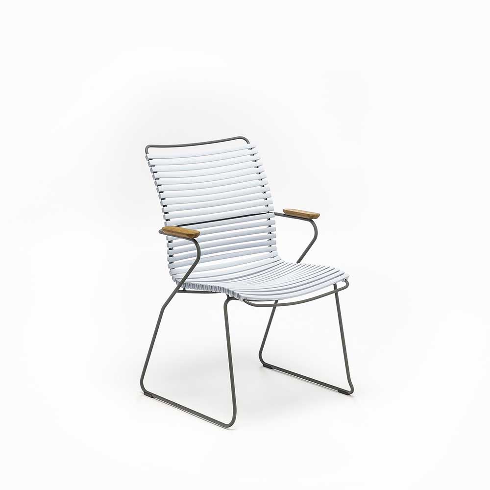 Houe Denmark - Židle CLICK s područkami vyšší, šedomodrá - 