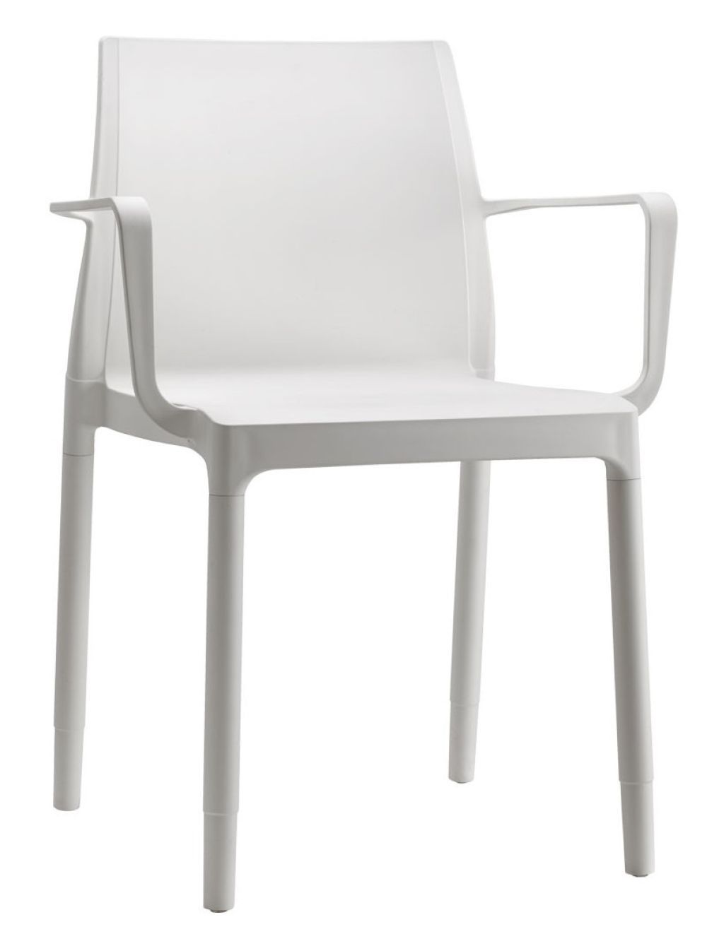 SCAB - Židle CHLOÉ TREND MON AMOUR s područkami - bílá - 