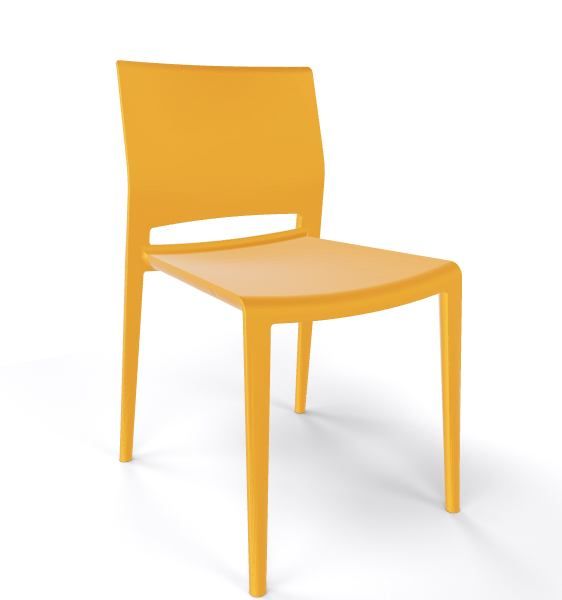 GABER - Židle BAKHITA, žlutá - 