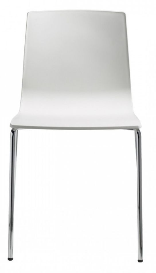 SCAB - Židle ALICE - bílá/chrom - 