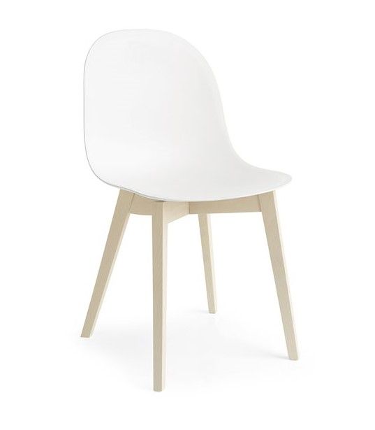 CONNUBIA (CALLIGARIS) - Židle Academy, plast, dřevěná podnož - 