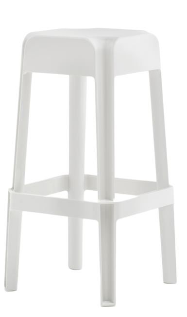 PEDRALI - Vysoká barová židle RUBIK 580 DS - bílá - 
