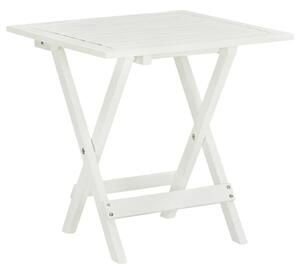 Bistro stolek bílý 46 x 46 x 47 cm masivní akáciové dřevo - Favi.cz