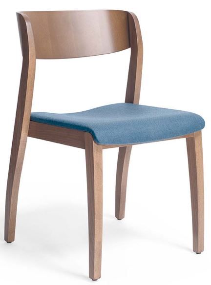 ACCENTO - Stohovatelná židle FRIDA SI STK - čalouněný sedák - 