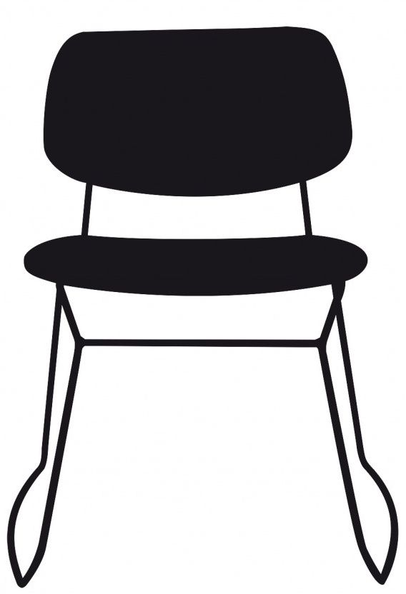 BILLIANI - Čalouněná židle s kovovou podnoží DOLL STEEL 554 - 
