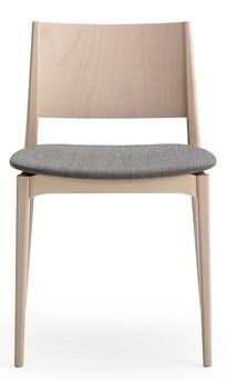 BILLIANI - Dřevěná židle s čalouněným sedákem BLAZER 633 - 