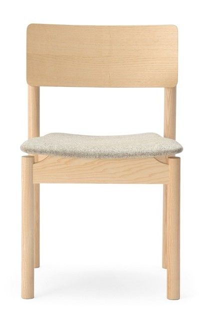 BILLIANI - Dřevěná židle s čalouněným sedákem GREEN 002 - 