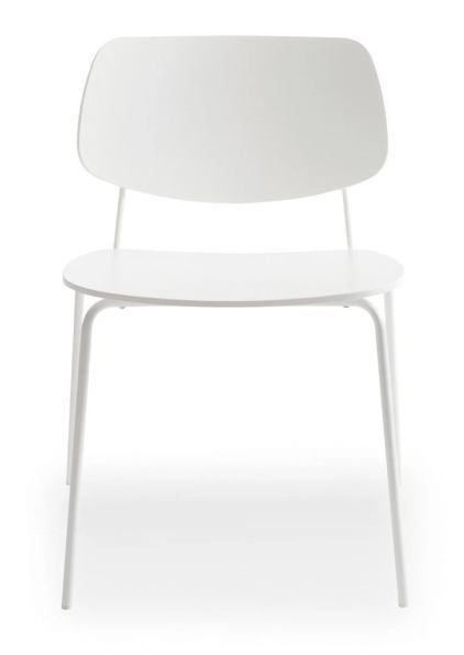 BILLIANI - Dřevěná židle s kovovou podnoží DOLL STEEL 558 - 