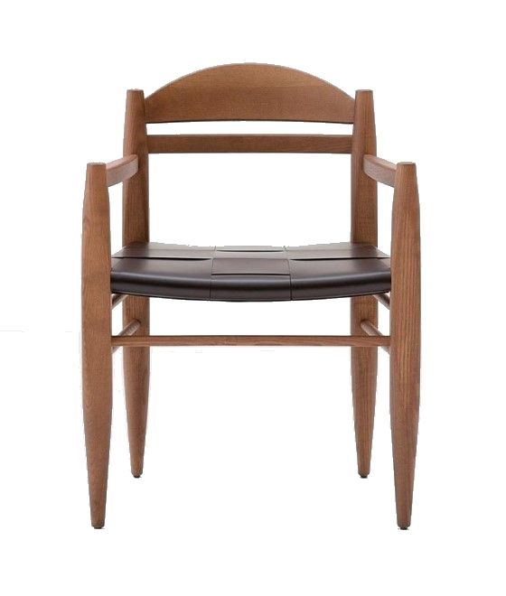 BILLIANI - Dřevěná židle s područkami VINCENT V.G. 441 - 