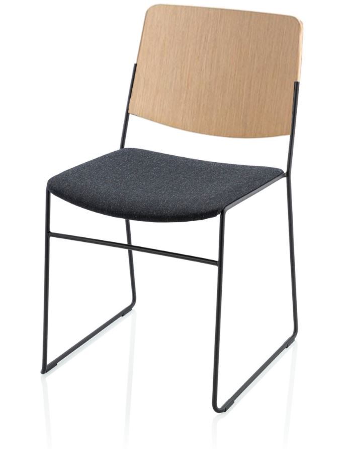 Fornasarig - Židle LINK 60X s čalouněným sedákem - 
