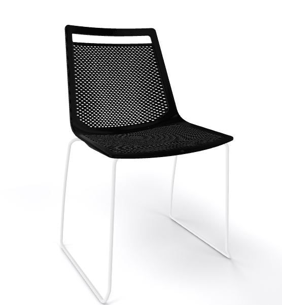 GABER - Židle AKAMI S, černá/bílá - 