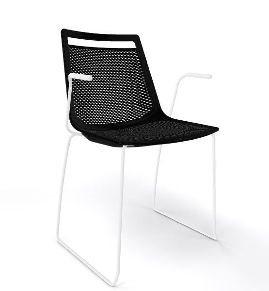 GABER - Židle AKAMI SS, černá/bílá - 