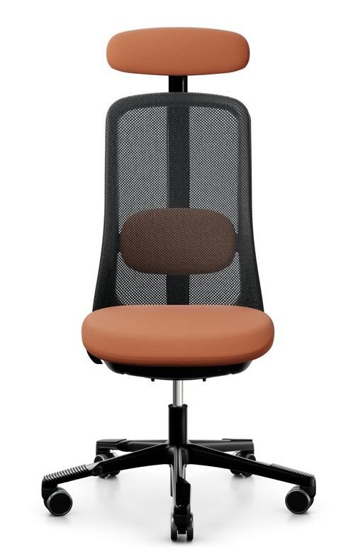 HÅG - Židle SOFI 7500 černá s opěrkou hlavy, vyšší sedák - 