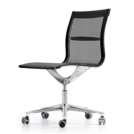 ICF - Židle UNA MANAGEMENT na kolečkách - nízký opěrák - 
