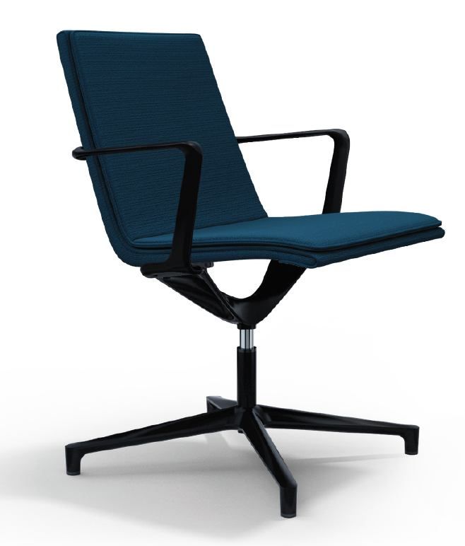 ICF - Židle VALEA ELLE SOFT s nízkým opěrákem a kluzáky - 