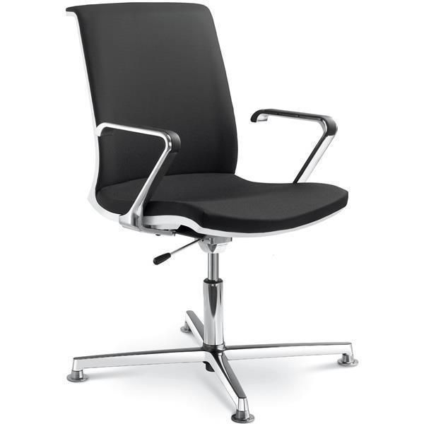 LD SEATING - Židle LYRA NET 214-F34-N6 - bílý rám - 