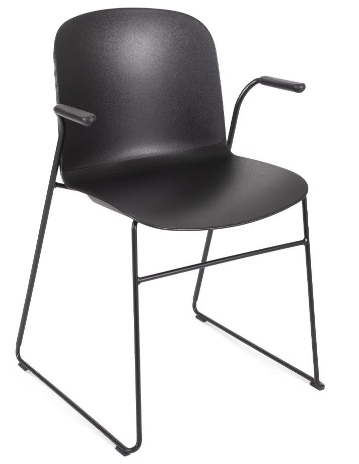 INFINITI - Židle RELIEF - s područkami a ližinovou podnoží - 