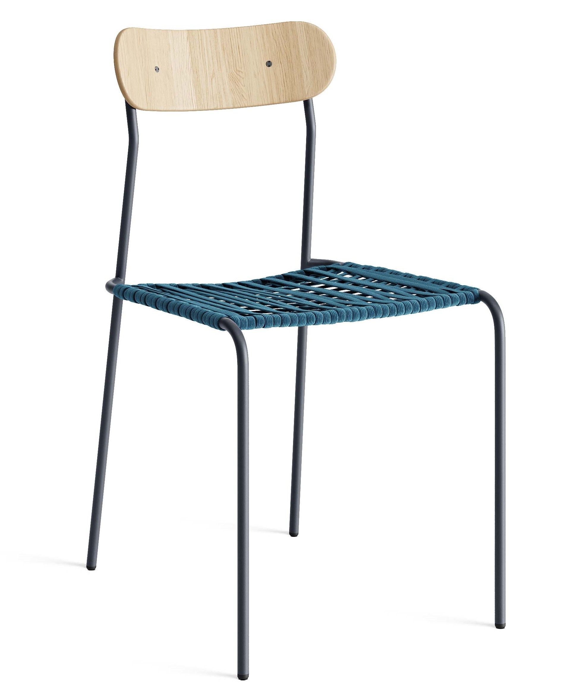 INFINITI - Židle ÚTI ROPE - s dřevěným opěrákem - 