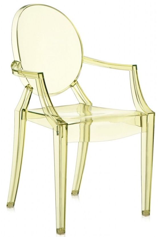 Kartell - Židle Louis Ghost, žlutá - 