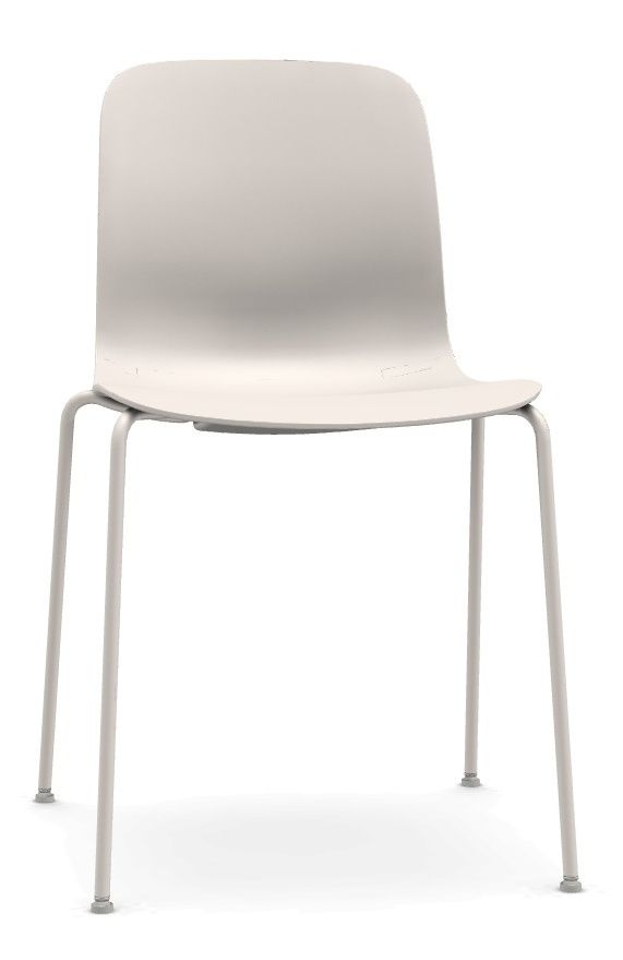 MAGIS - Židle SUBSTANCE s ocelovou bílou podnoží - bílá - 