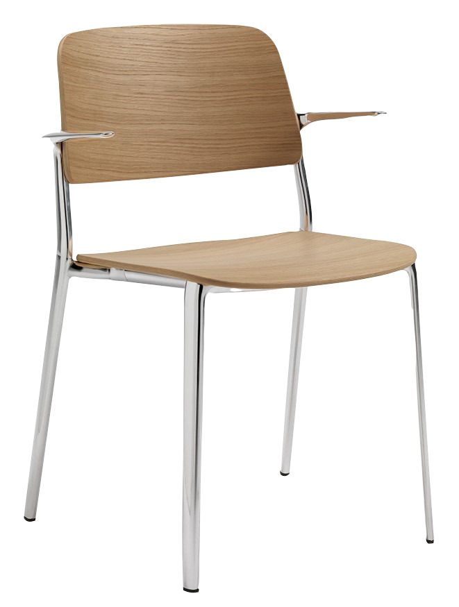 MAXDESIGN - Dřevěná židle s područkami APPIA 5120 - 