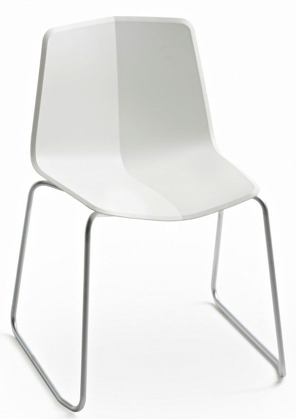 MAXDESIGN - Plastová židle STRATOS 1050 s ližinovou podnoží - 