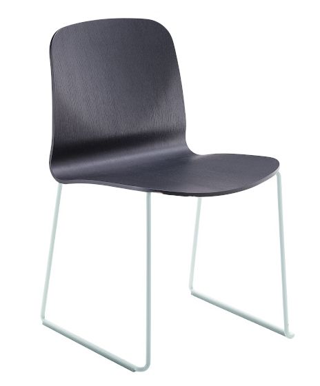 MIDJ - Dřevěná židle LIÙ, ližinová podnož - 