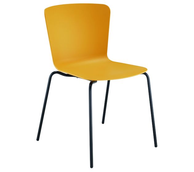MIDJ - Plastová židle CALLA s kovovou podnoží - 