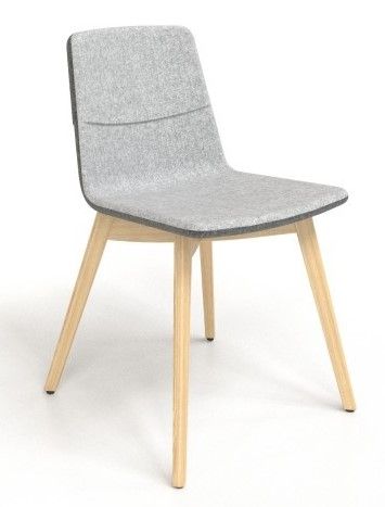 NARBUTAS - Židle TWIST&SIT s dřevěnou podnoží - 