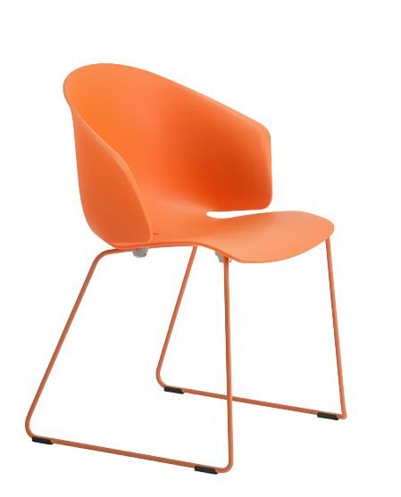 PEDRALI - Židle GRACE 411 DS - oranžová - 