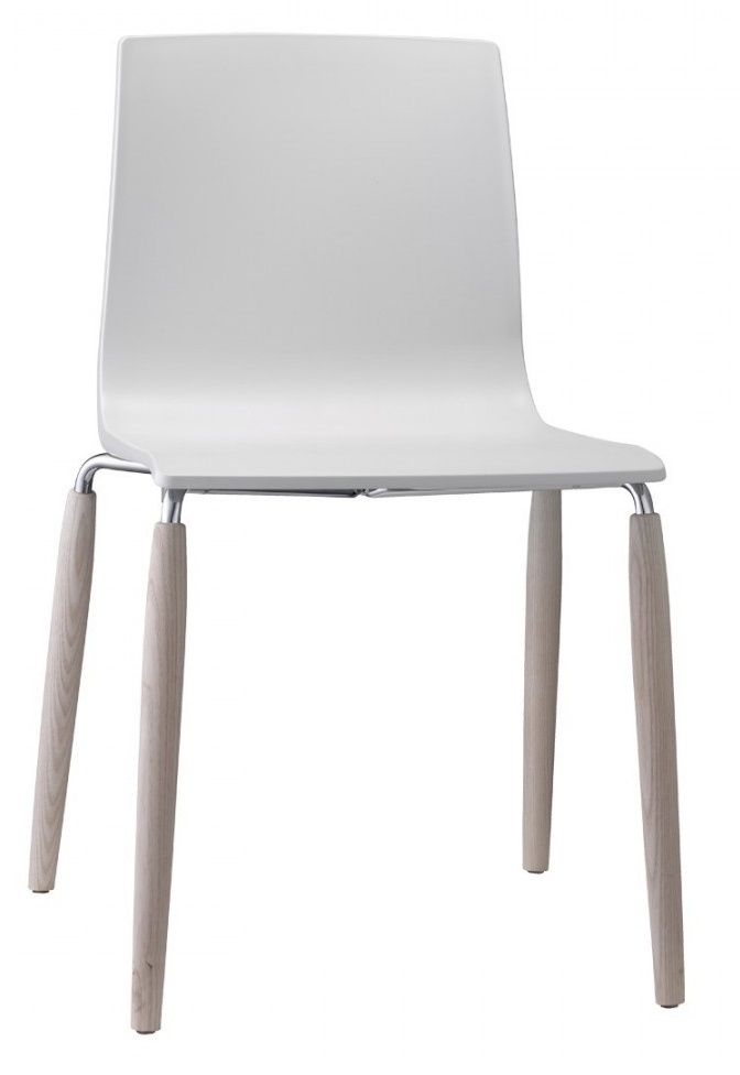SCAB - Židle ALICE NATURAL - bílá/jasan - 