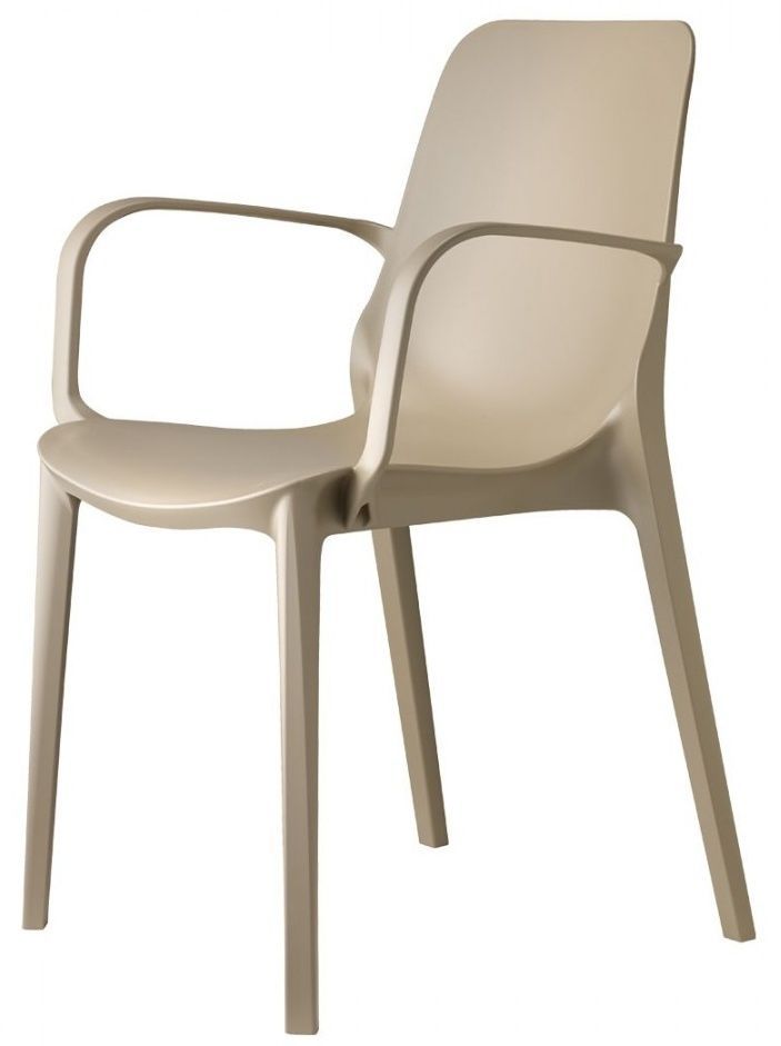SCAB - Židle GINEVRA s područkami - béžová - 