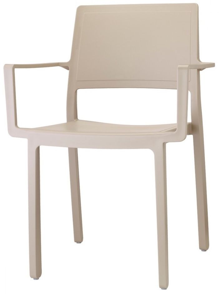 SCAB - Židle KATE s područkami - béžová - 