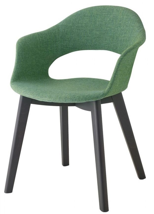 SCAB - Židle LADY B POP NATURAL - zelená/dřevo - 