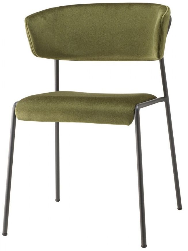 SCAB - Židle LISA s područkami - zelená/antracitová - 