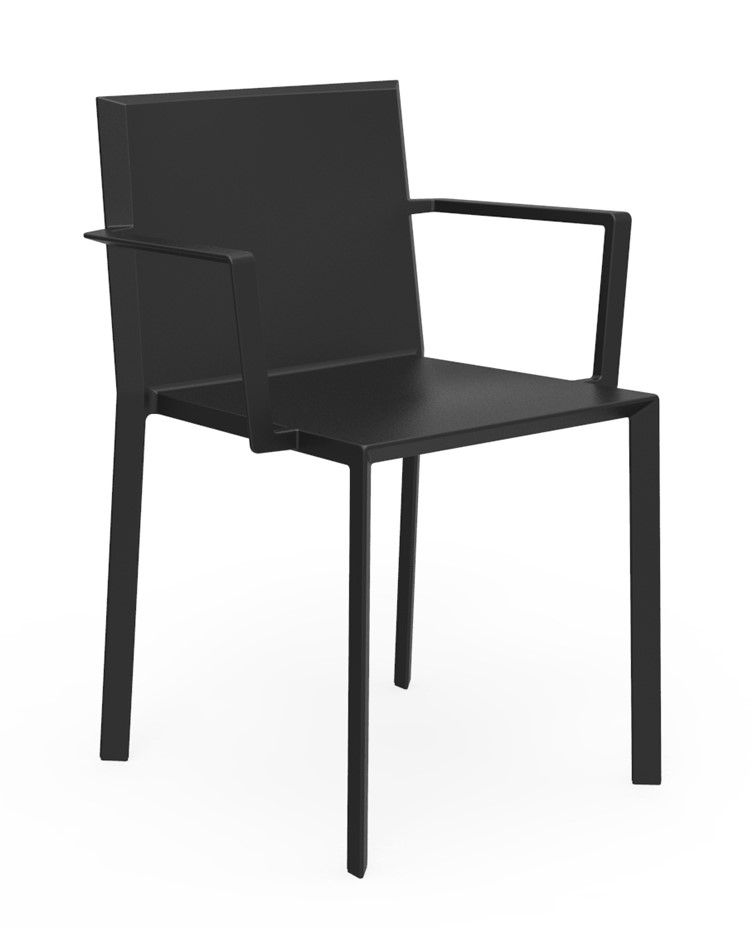 VONDOM - Židle QUARTZ s područkami - černá - 