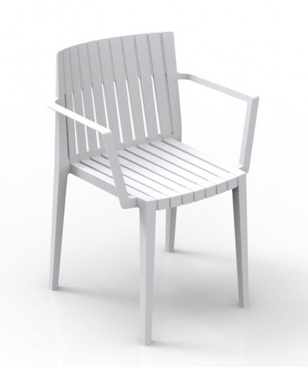 VONDOM - Židle SPRITZ s područkami - bílá - 
