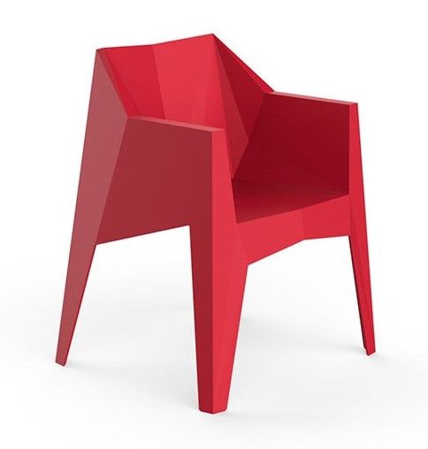 VONDOM - Židle VOXEL s područkami - červená - 