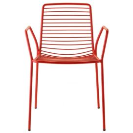 SCAB - Židle SUMMER s područkami - červená
