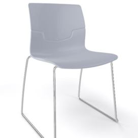 GABER - Židle SLOT FILL S - šedá/chrom