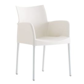 PEDRALI - Židle ICE 850 DS s područkami - bílá