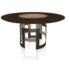 BONTEMPI - Stůl Imperial se zabudovaným otočným tácem Ø 150 cm