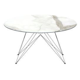 RIFLESSI - Stůl PEGASO s kruhovou keramickou deskou