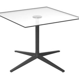 VONDOM - Stůl FAZ se skleněnou deskou - 100x100 cm